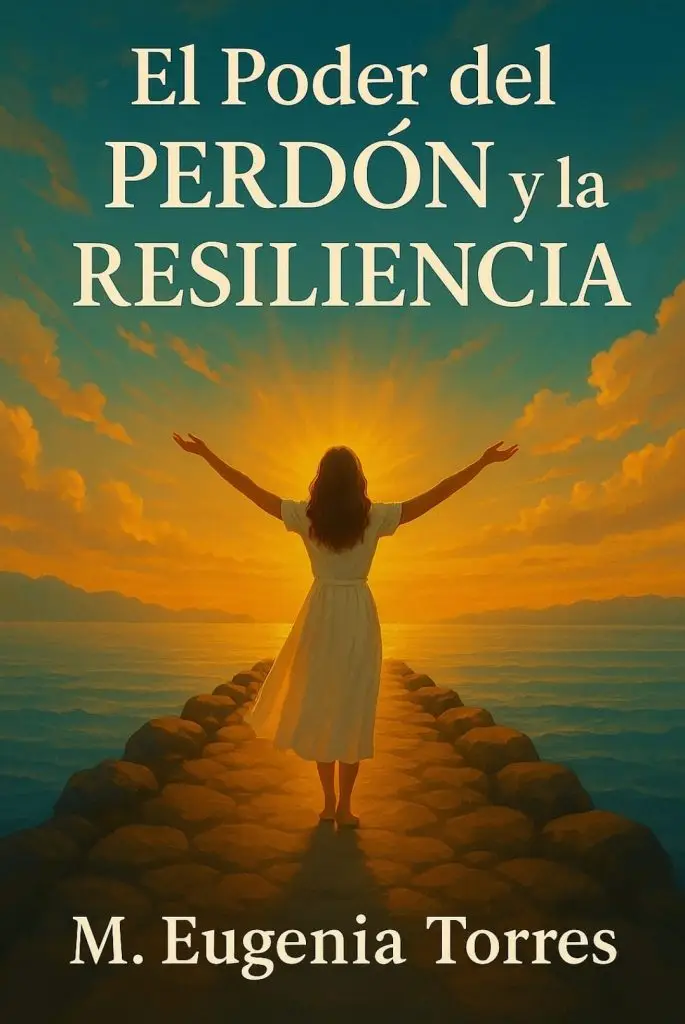 Texto alternativo (alt text): Portada del libro "El poder del perdón y la resiliencia", guía de desarrollo personal que promueve la sanación emocional, el crecimiento interior y la fortaleza mental a través del perdón consciente y la práctica de la resiliencia.